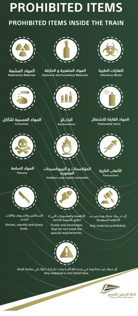 prohibited items list_for haramain trains