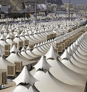 mina city of tents in saudi arabia