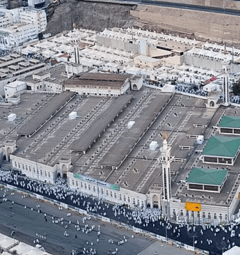 masjid al khayf means what has risen above the stream of water and inclined with the width of the mountain